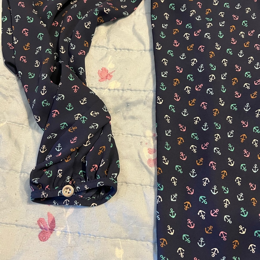 Talbots anchor blouse - Picture 3 of 6